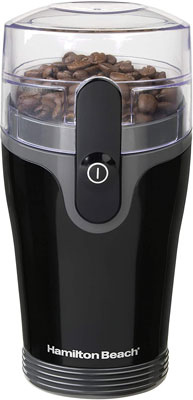  1. Hamilton Beach Fresh Grind Electric Coffee Grinder 