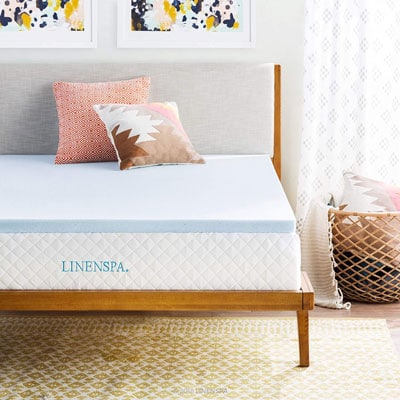 1. Linenspa 2-Inch Mattress Topper