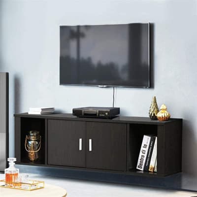 YAHEETECH Wall Mounted TV Stand - Best Cabinet Hutch Storages