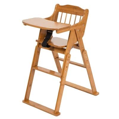ELENKER Folding Toddler High Chair - Best Wooden High Chairs for Baby