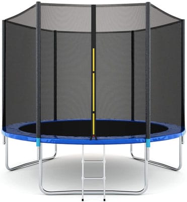 3. Giantex Outdoor Trampoline with Ladder - Best Trampolines