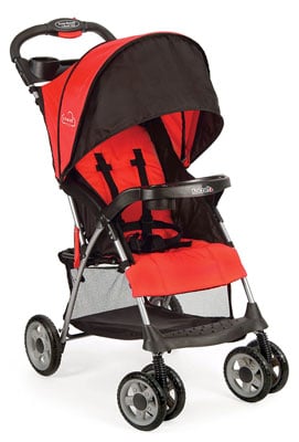 1. Kolcraft Cloud Plus Baby Stroller, Fire Red