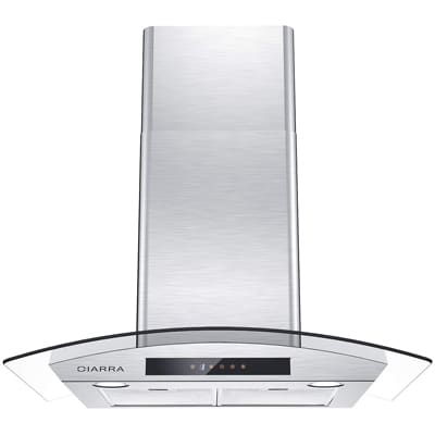 CIARRA Glass Hood with LED - Best Commercial Kitchen Hoods