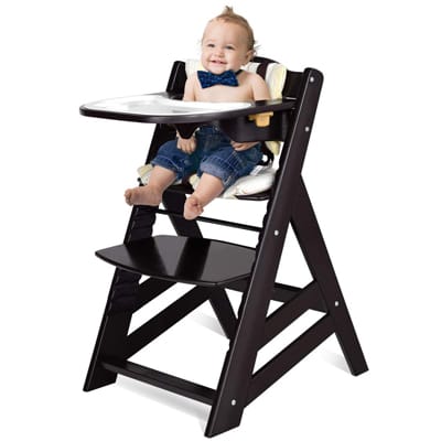 Costzon Kids Dining Chair - Best Wooden High Chairs for Baby