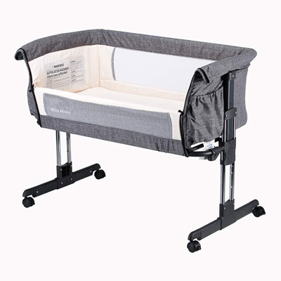 1. Mika Micky Bedside Baby Cribs - Best Baby Cribs