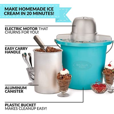 Nostalgia 4-Quart Ice Cream Machine - Best Ice Cream Makers