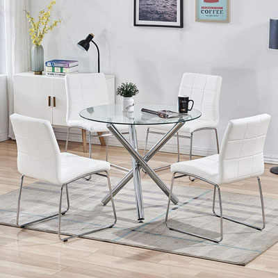 3. SICOTAS 4-Person Modern Table Set