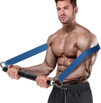 8. Tikaton Resistance Bar for Home and Gym Use
