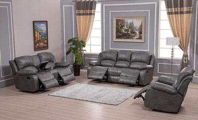 6. Betsy Bonded Leather Living Room Sofa