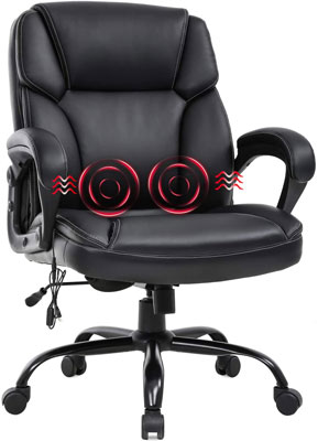 10. BestOffice Big and Tall Executive PU Leather - Best Executive Leather Office Chairs