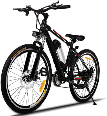  4. Hicient Electric Bicycle with Headlights - Best Electric Mountain Bikes