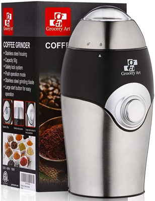  5. Grocery Art Compact Coffee Grinder - Best Coffee Grinders
